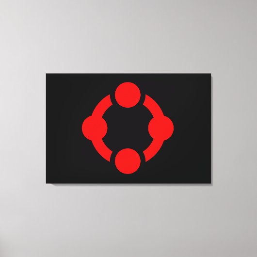 Niche Pride-vlag (Zwart) Canvas Afdruk (Voorkant)