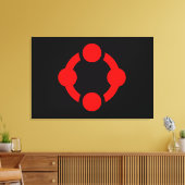 Niche Pride-vlag (Zwart) Canvas Afdruk (Insitu (Woonkamer))
