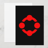 Niche Pride-vlag (Zwart) Feestdagenkaart (Voorkant / Achterkant)