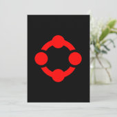 Niche Pride-vlag (Zwart) Feestdagenkaart (Staand voorkant)