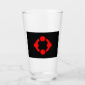 Niche Pride-vlag (Zwart) Glas (Voorkant)