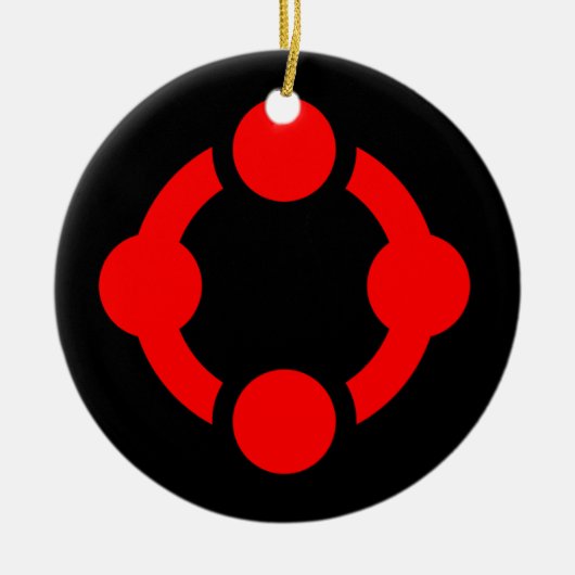 Niche Pride-vlag (Zwart) Keramisch Ornament (Voorkant)