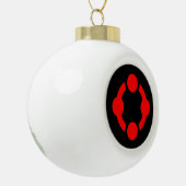 Niche Pride-vlag (Zwart) Keramische Bal Ornament (Links)