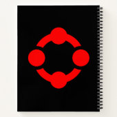 Niche Pride-vlag (Zwart) Notitieboek (Achterkant)