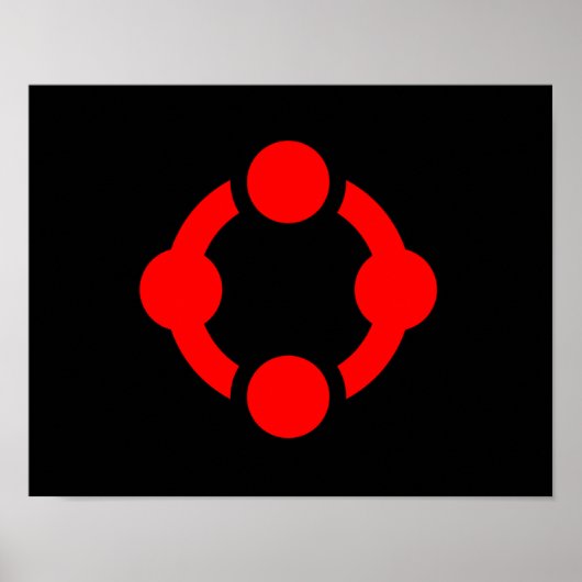Niche Pride-vlag (Zwart) Poster (Voorkant)