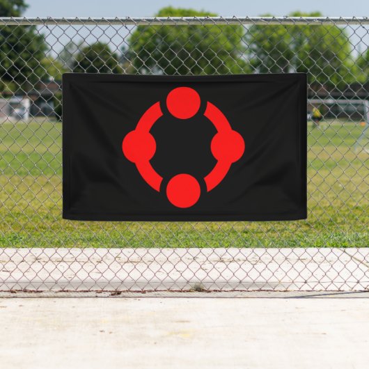 Niche Pride-vlag (Zwart) Spandoek (Insitu)
