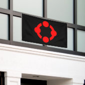 Niche Pride-vlag (Zwart) Spandoek (Buitenkant Gebouw)