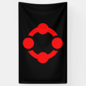 Niche Pride-vlag (Zwart) Spandoek (Verticaal)