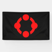 Niche Pride-vlag (Zwart) Spandoek (Horizontaal)