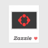 Niche Pride-vlag (Zwart) Sticker (Vel)