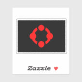 Niche Pride-vlag (Zwart) Sticker (Vel)