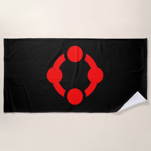 Niche Pride-vlag (Zwart) Strandlaken (Voorkant)