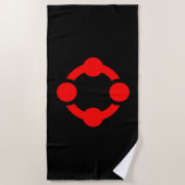 Niche Pride-vlag (Zwart) Strandlaken (Voorkant)