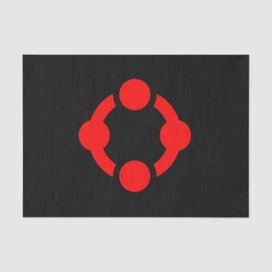 Niche Pride-vlag (Zwart) Tissuepapier (Voorkant)