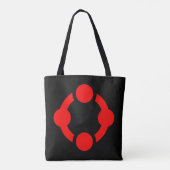 Niche Pride-vlag (Zwart) Tote Bag (Achterkant)