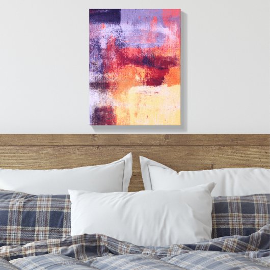 Nichinan Abstract Canvas Afdruk (Insitu (Slaapkamer))