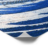 Nichiren noemt een storm in Kakuda, Kuniyoshi Poster (Hoek)