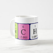 Nichola Periodieke Naam mok (Voorkant links)