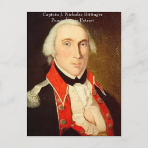 Nicholas Bittinger, Captain J. Nic. - Customized Briefkaart