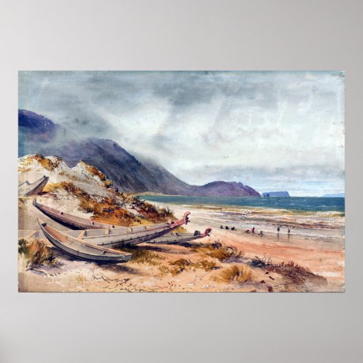 Nicholas Chevalier Near Paekakariki, Cook Strait Poster (Voorkant)