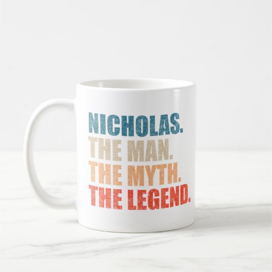 Nicholas De Man De Mythe De Legende Koffiemok (Links)