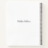 Nicholas Galitzine Notitieboek (Achterkant)