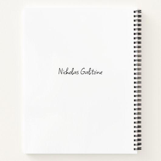 Nicholas Galitzine Notitieboek (Achterkant)