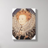 Nicholas Hilliard - Koningin Elizabeth I van Engel Canvas Afdruk (Voorkant)