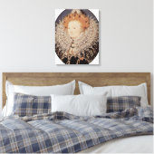 Nicholas Hilliard - Koningin Elizabeth I van Engel Canvas Afdruk (Insitu (Slaapkamer))