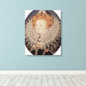 Nicholas Hilliard - Koningin Elizabeth I van Engel Canvas Afdruk (Insitu (Houten vloer))