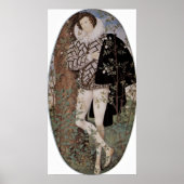Nicholas Hilliard - Young man bij de rozen Poster (Voorkant)