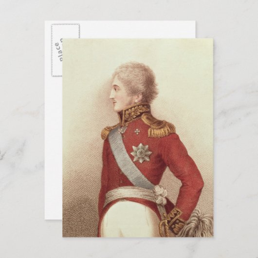 Nicholas I, tsaar van Rusland Briefkaart (Voorkant / Achterkant)
