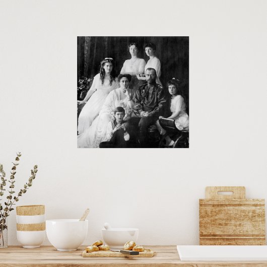 Nicholas II en het Poster van de Familie (Keuken)
