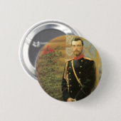 Nicholas II Ronde Button 5,7 Cm (Voorkant /achterkant)