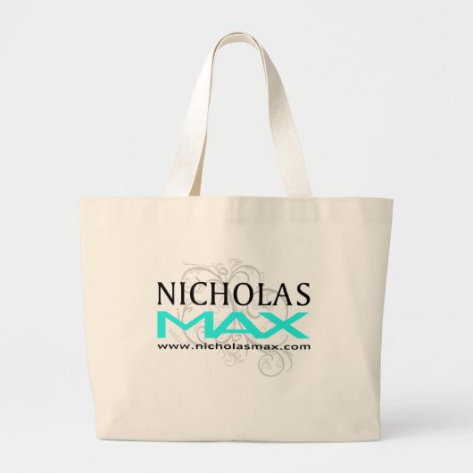 Nicholas Max Baby Blue Stamp Bag Grote Tote Bag (Voorkant)