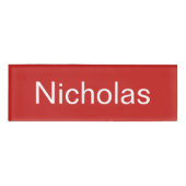 Nicholas Name Tag (Voorkant)