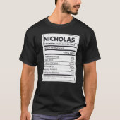 Nicholas Nutrition Information Problem Solving Har T-shirt (Voorkant)