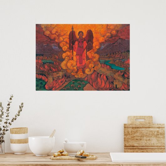 Nicholas Roerich Last Angel Large Canvas Giclee Pr Poster (Keuken)