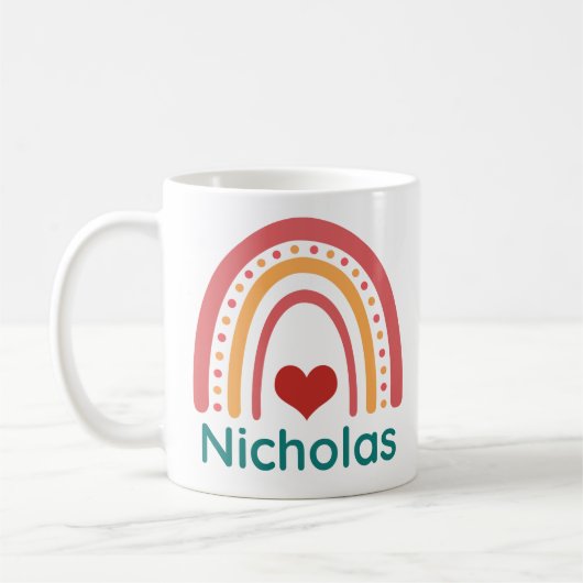 Nicholas Vintage Boho Rainbow Koffiemok (Links)