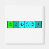 Nicholaus periodieke tabelnaam magnet (Voorkant)