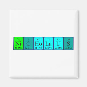 Nicholaus periodieke tabelnaam magnet