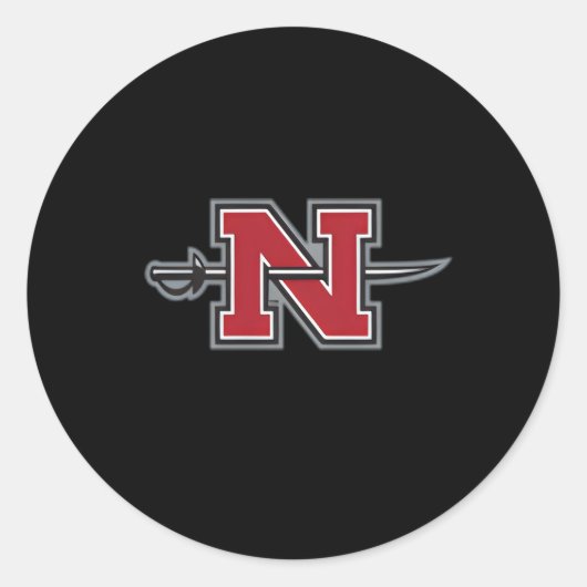 Nicholls State Colonels Links Borst Icoon Ronde Sticker (Voorkant)