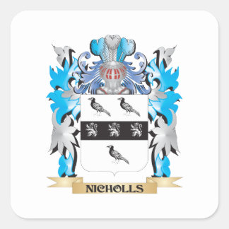 Nicholls wapenschild - Family Crest Vierkante Sticker