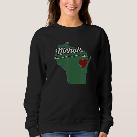 NICHOLS  Wisconsin WI USA  City State Souvenir Trui (Voorkant)