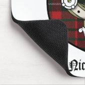 Nicholson Clan Crest Badge Tartan Muismat (Hoek)
