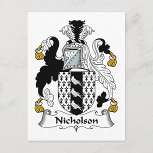 Nicholson Family Crest Briefkaart