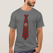 Nicholson Scottish Badge & Tartan Necktie T-shirt (Voorkant)