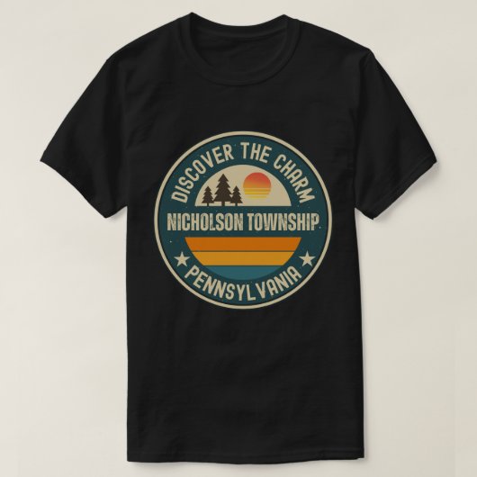 Nicholson township, Pennsylvania T-shirt (Design voorkant)