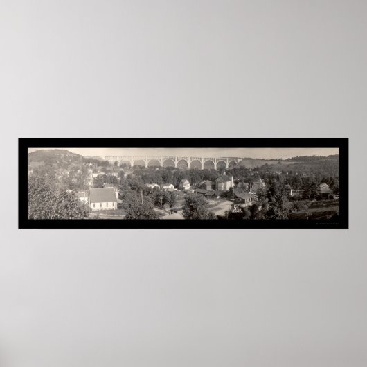 Nicholson Viaduct PA Foto 1915 Poster (Voorkant)