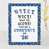 Nicht Afstuderen 2024 Kaart (Gele Bloem)